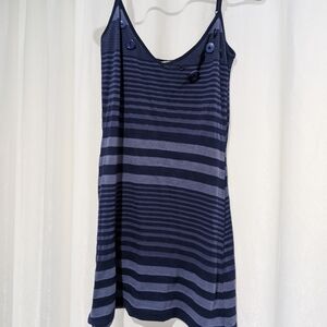 Forever 21 Navy and Black Striped Camisole